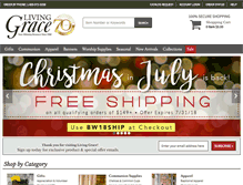 Tablet Screenshot of livinggracecatalog.com